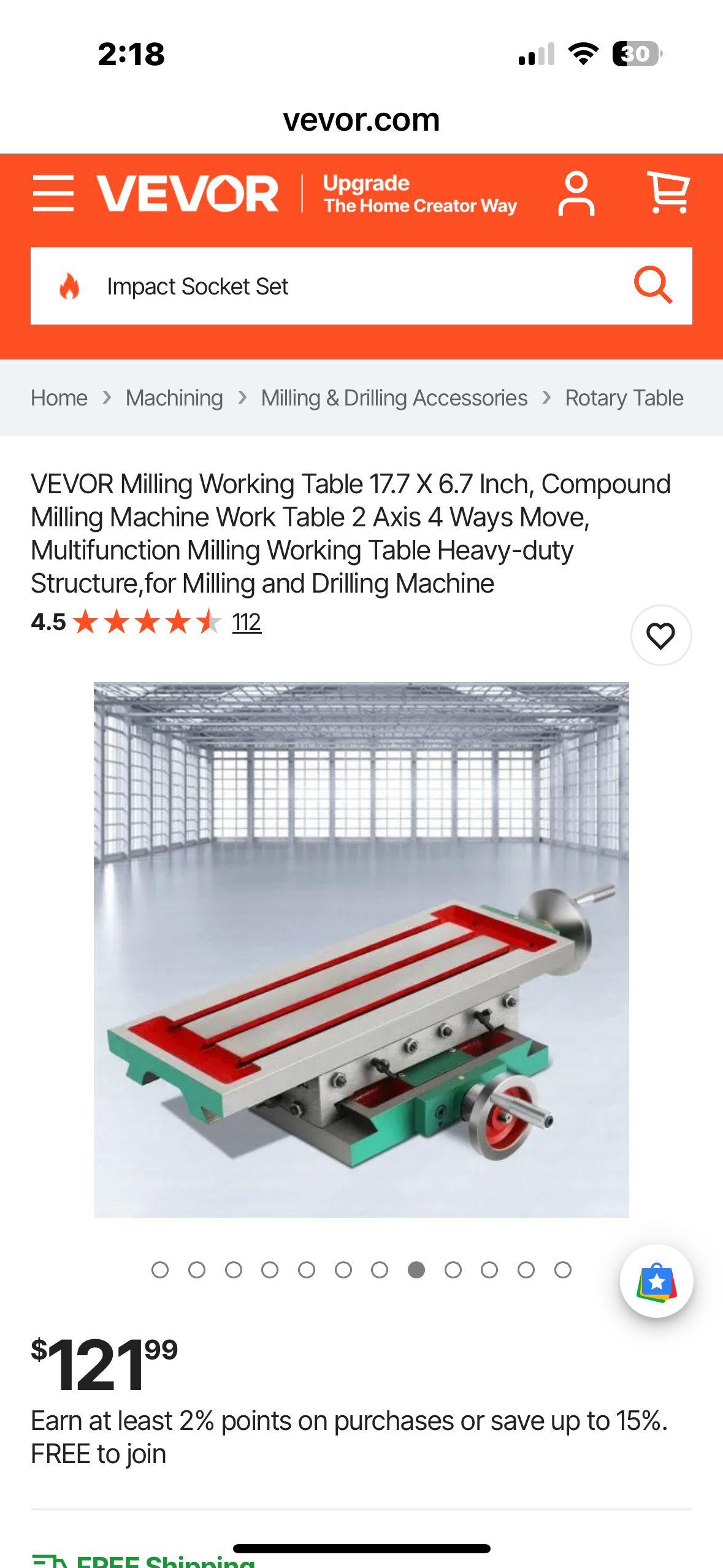 VEVOR Milling Working Table 17.7 X 6.7 Inch, Compound Milling Machine Work Table 2 Axis 4 Ways Move, Multifunction Milling Working Table Heavy-duty Structure, for Milling and Drilling Machine (G925)