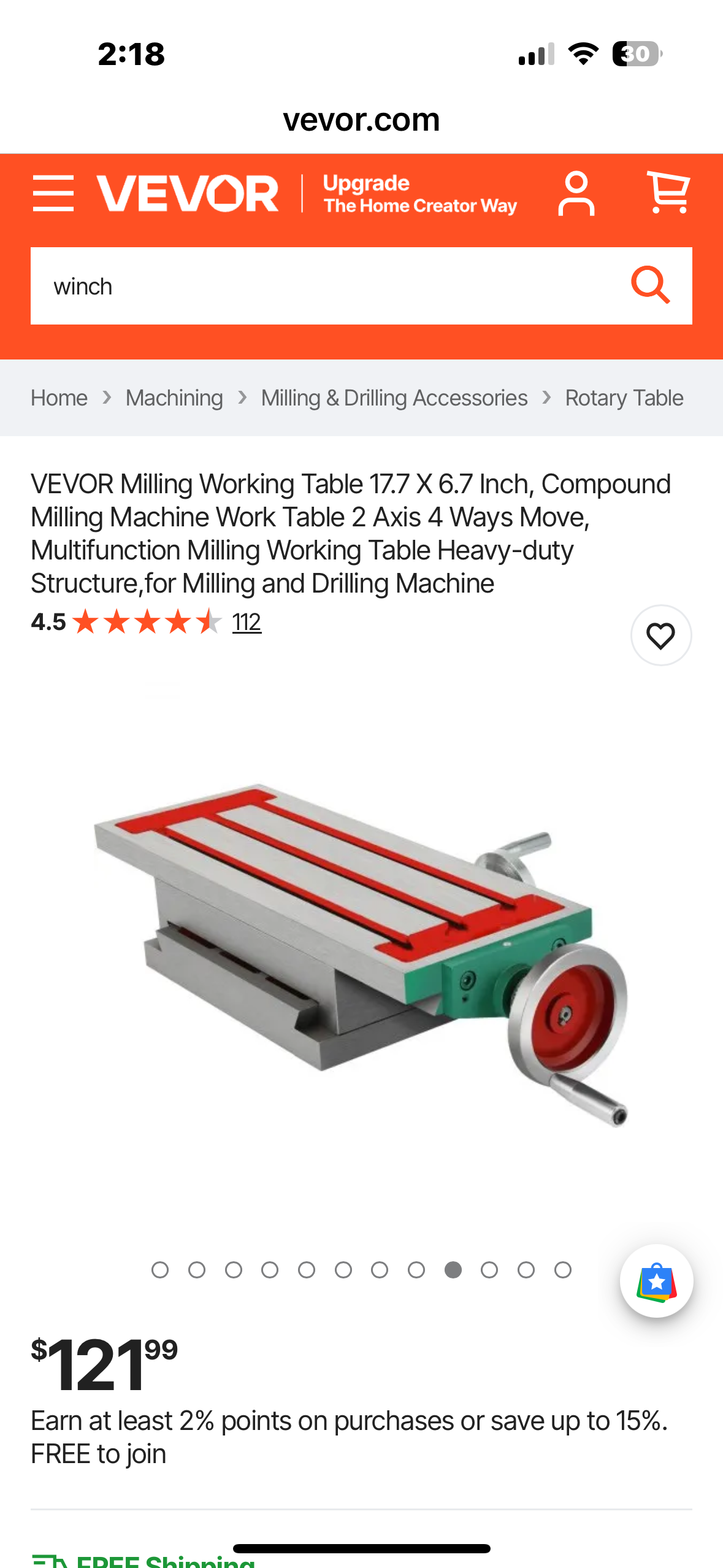 VEVOR Milling Working Table 17.7 X 6.7 Inch, Compound Milling Machine Work Table 2 Axis 4 Ways Move, Multifunction Milling Working Table Heavy-duty Structure, for Milling and Drilling Machine (G925)