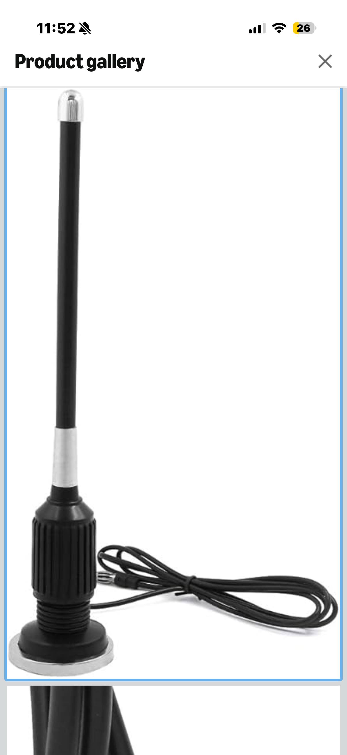 uxcell Universal Magnetic Base FM/AM Radio Signal Antenna Aerial for Auto Car