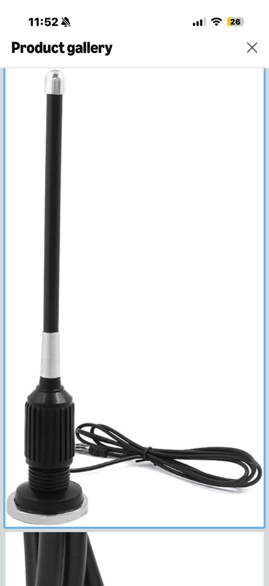 uxcell Universal Magnetic Base FM/AM Radio Signal Antenna Aerial for Auto Car