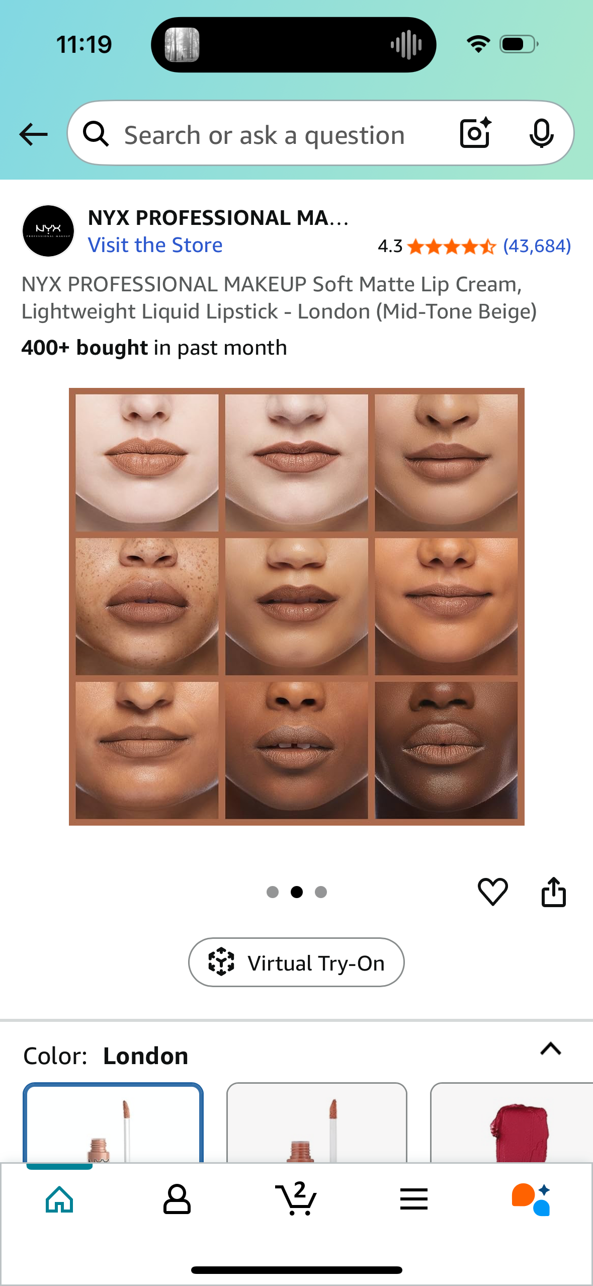 NYX PROFESSIONAL MAKEUP Soft Matte Lip Cream, Lightweight Liquid Lipstick - London (Mid-Tone Beige)