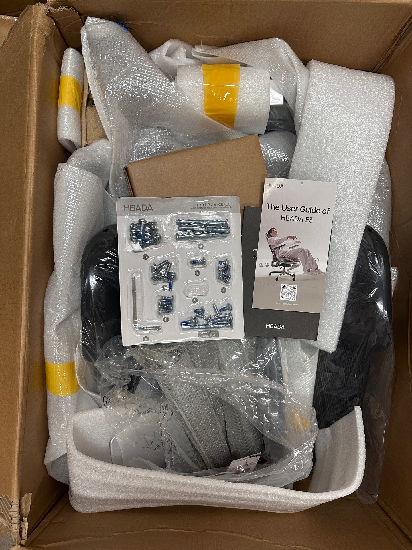 Hbada E3 Air Ergonomic Office Chair, Big and Tall Office Chair, Black (O462)