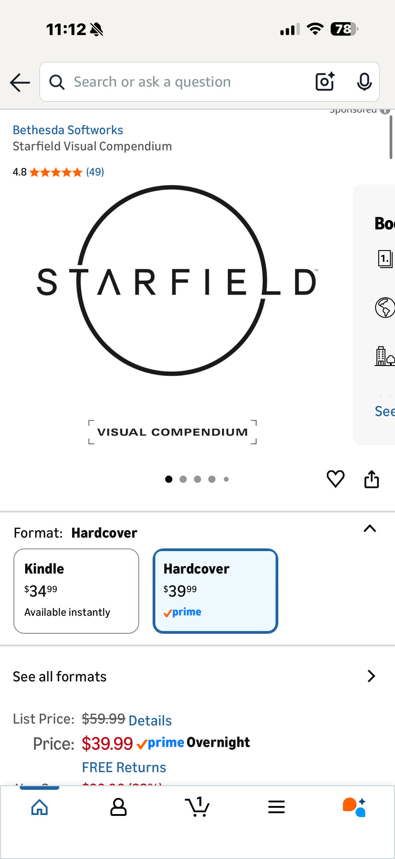 Starfield Visual Compendium Book