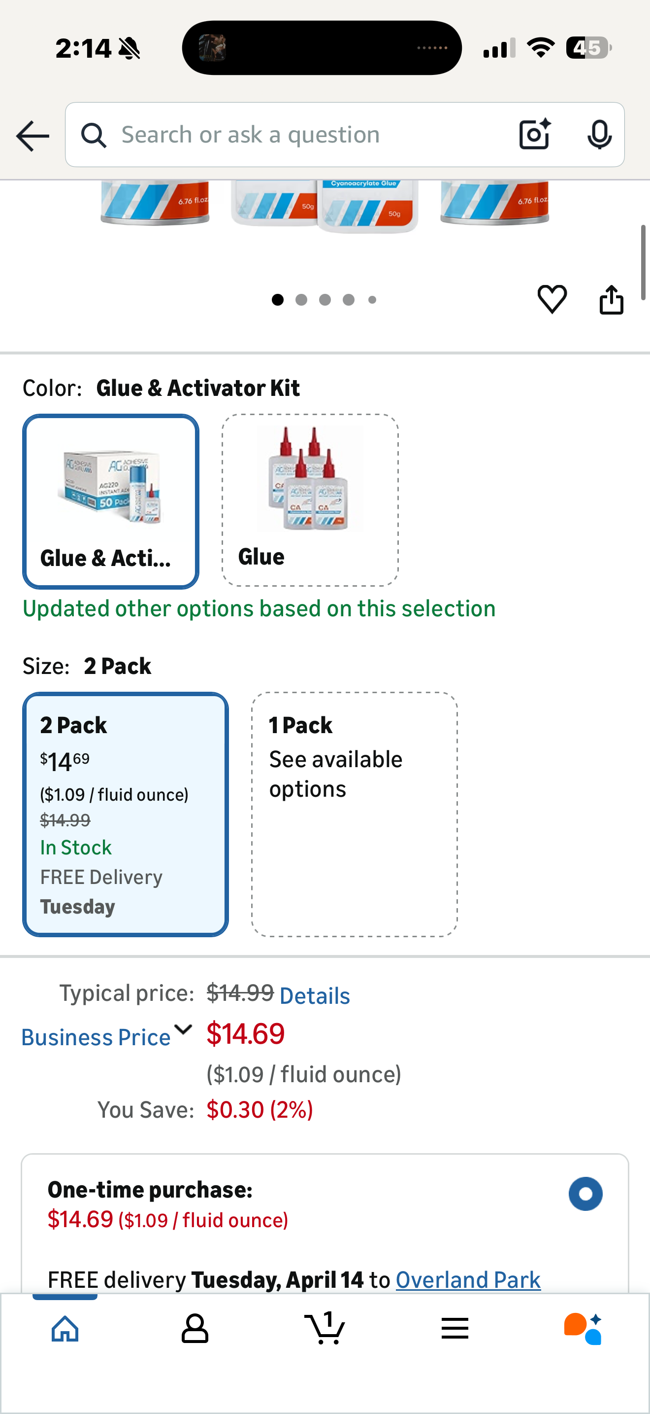 Adhesive Guru CA Glue with Activator (1-Pack)