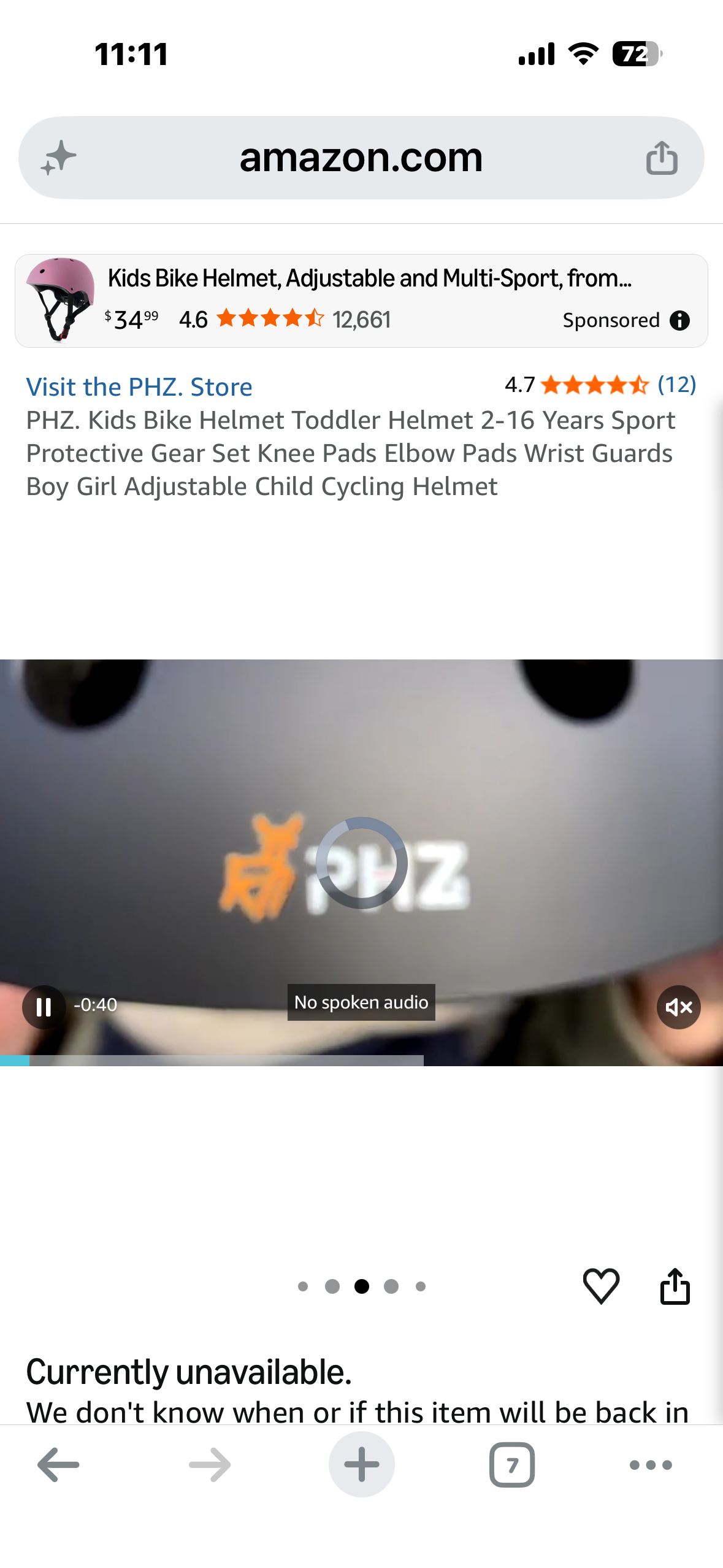 PHZ. Kids Bike Helmet Toddler Helmet 2-16 Years Sport Protective Gear Set Knee Pads Elbow Pads Wrist Guards Boy Girl Adjustable Child Cycling Helmet
