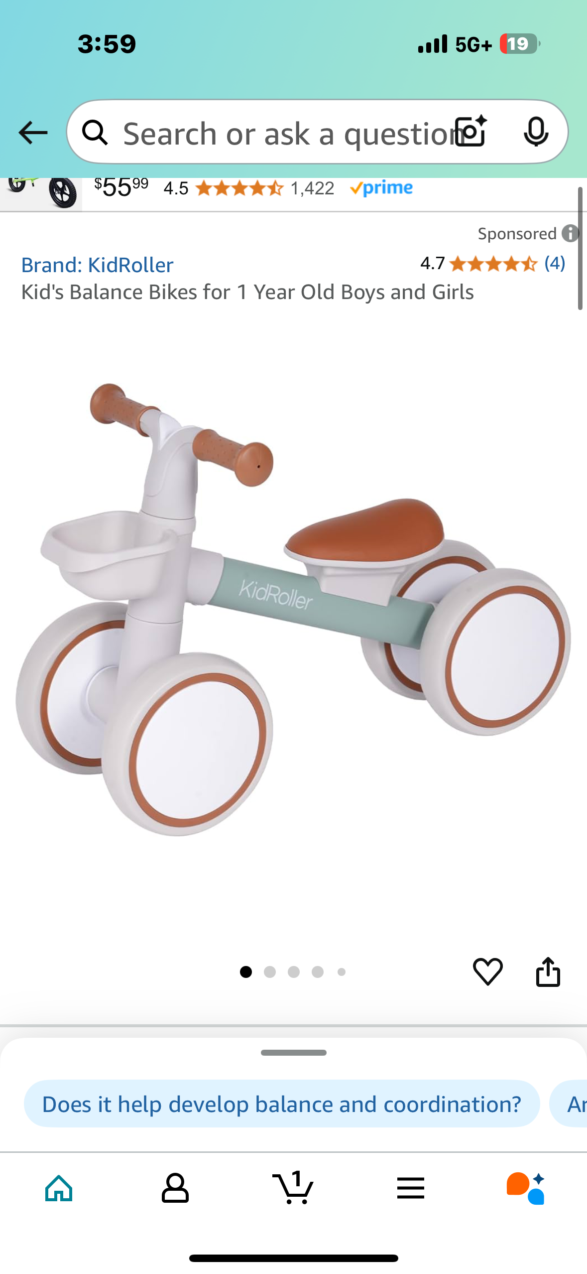 Kid's Balance Bikes for 1 Year Old Boys and Girls