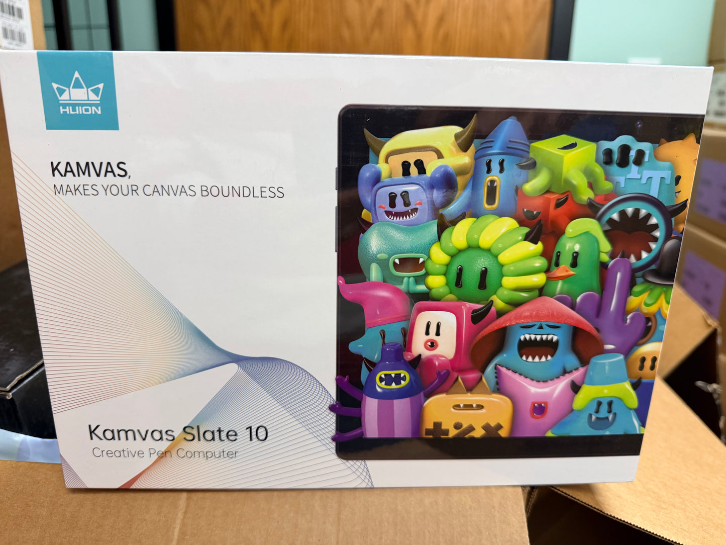 HUION Kamvas Slate 10 Standalone Drawing Tablet No Computer Needed with Full-Laminated Screen, 10.1-inch Digital Art Tablet with 4096 Levels Stylus Pen, Android 12, 8GB+128GB for Artist Beginner