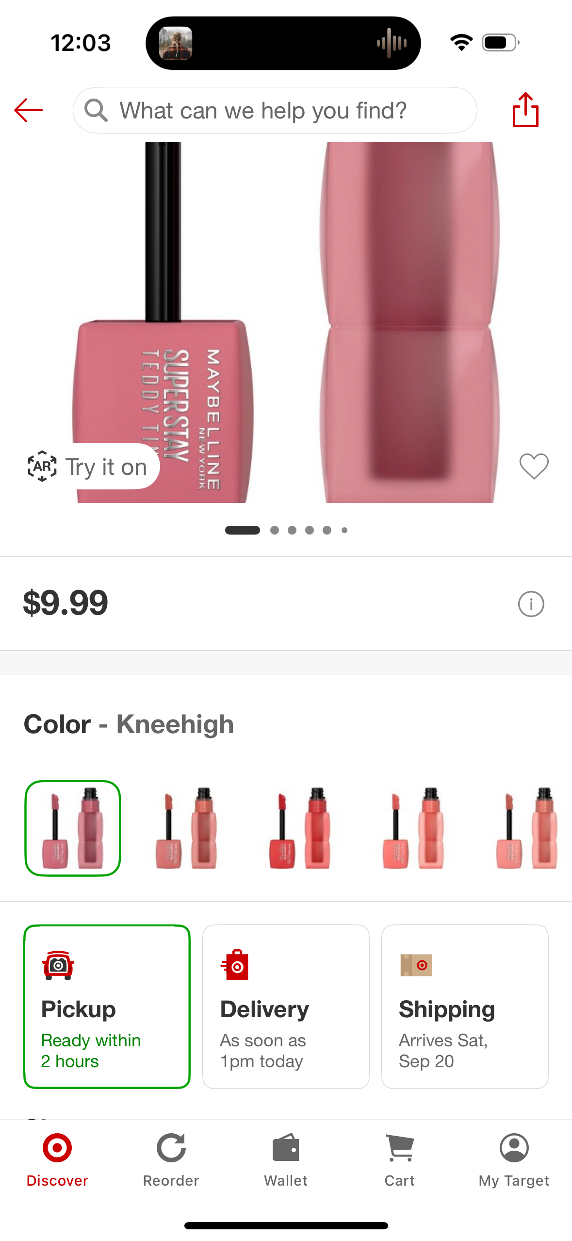 Maybelline Super Stay Teddy Tint Long Lasting Matte Lip Tint - Kneehigh - 0.17 fl OZ