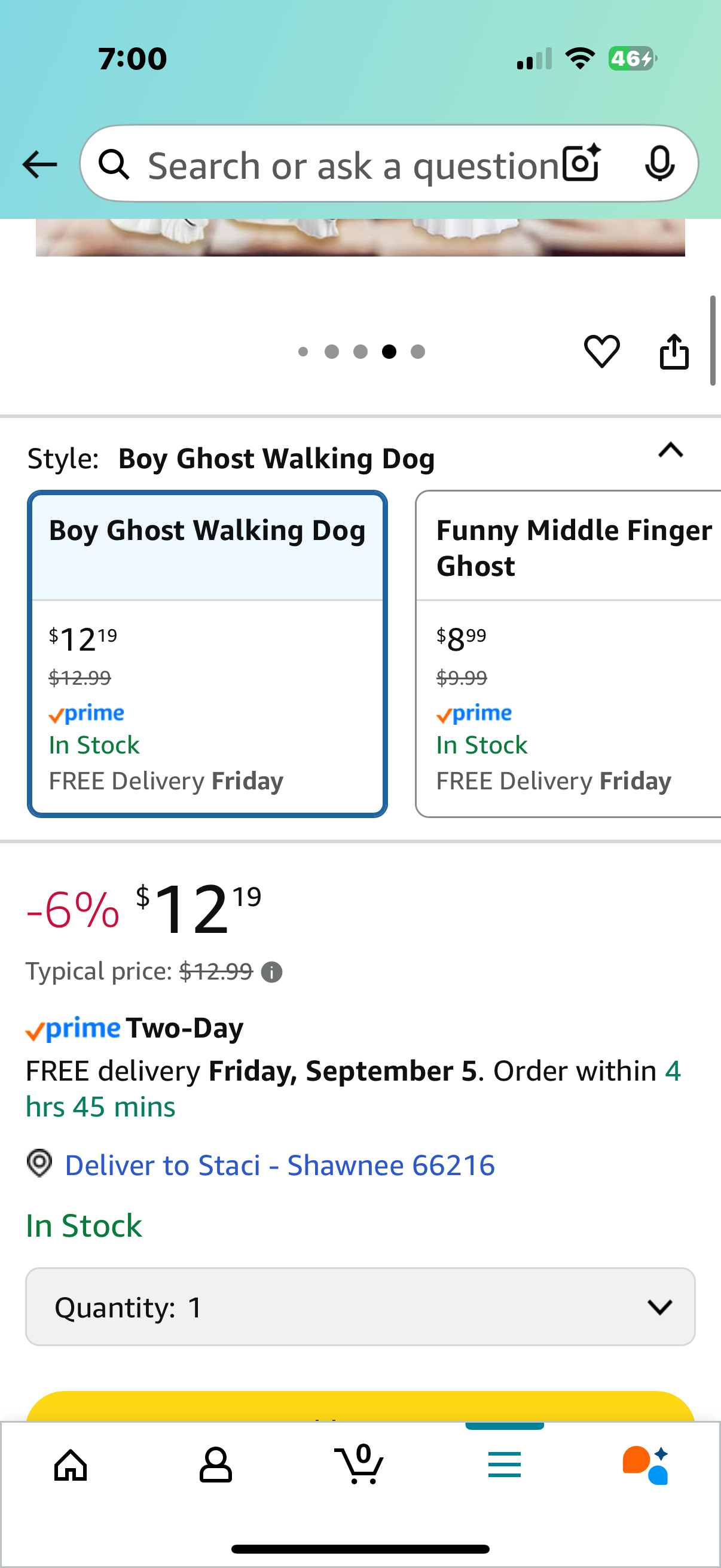 Ghost Walking Dog Statue Decor, Cutest Halloween Spooky Ghost Dog Resin Figurine, Perfect for Home Front Porch Decor and Outdoor Garden Tabletop Sculpture Decoration