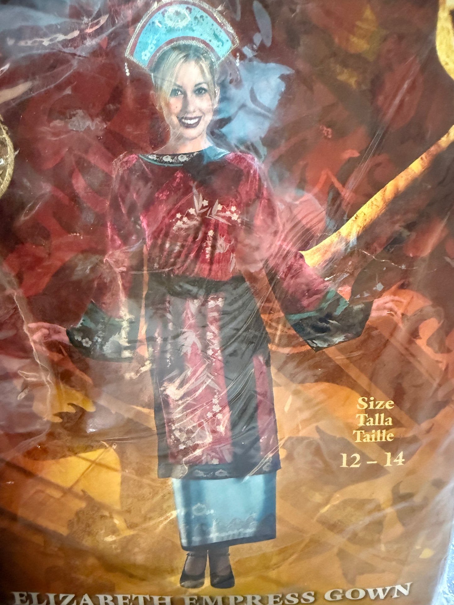 Pirates of the Caribbean Elizabeth Empress Gown Adult Deluxe Size 12-14
