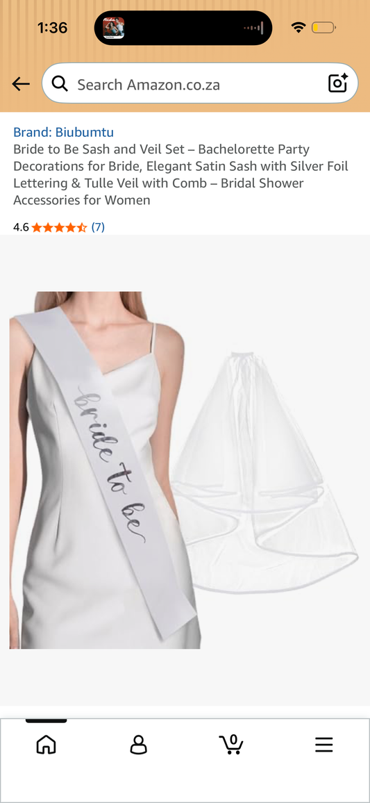 Silver - Bride to Be Sash and Veil Set – Bachelorette Party Decorations for Bride, Elegant Satin Sash with Silver Foil Lettering & Tulle Veil with Comb – Bridal Shower Accessories for Women