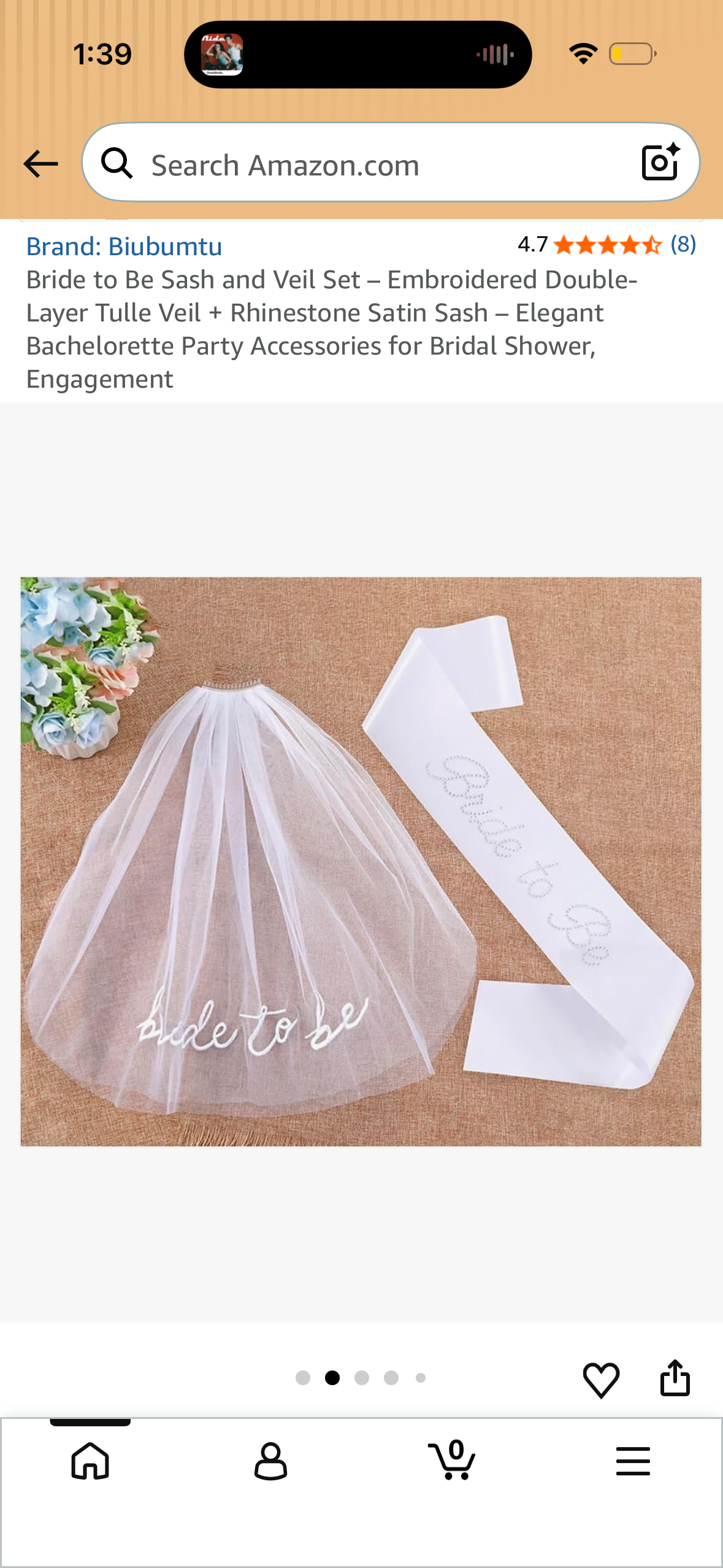 Rhinestones - Bride to Be Sash and Veil Set – Embroidered Double-Layer Tulle Veil + Rhinestone Satin Sash – Elegant Bachelorette Party Accessories for Bridal Shower, Engagement