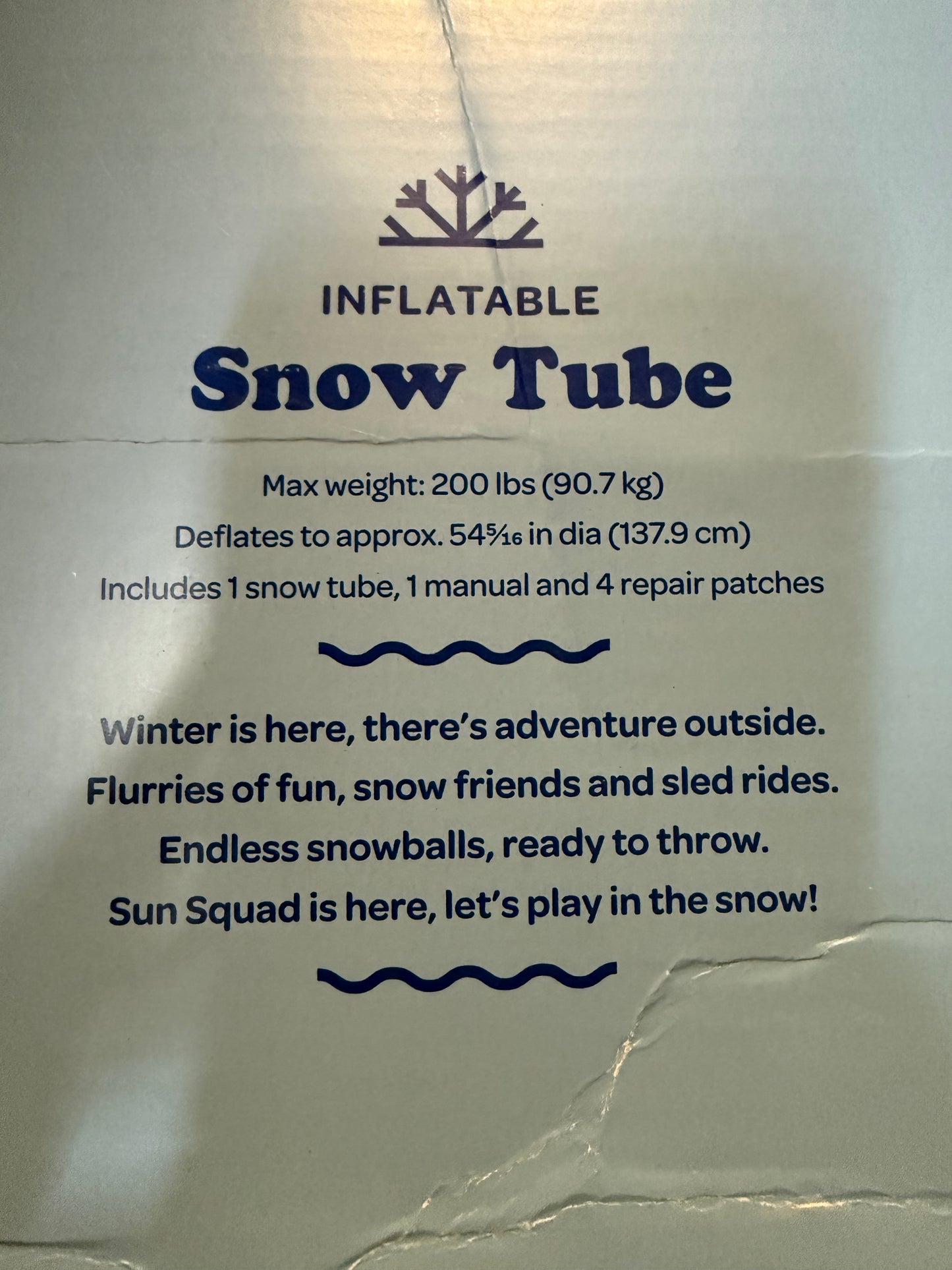 Inflatable Snow Tube