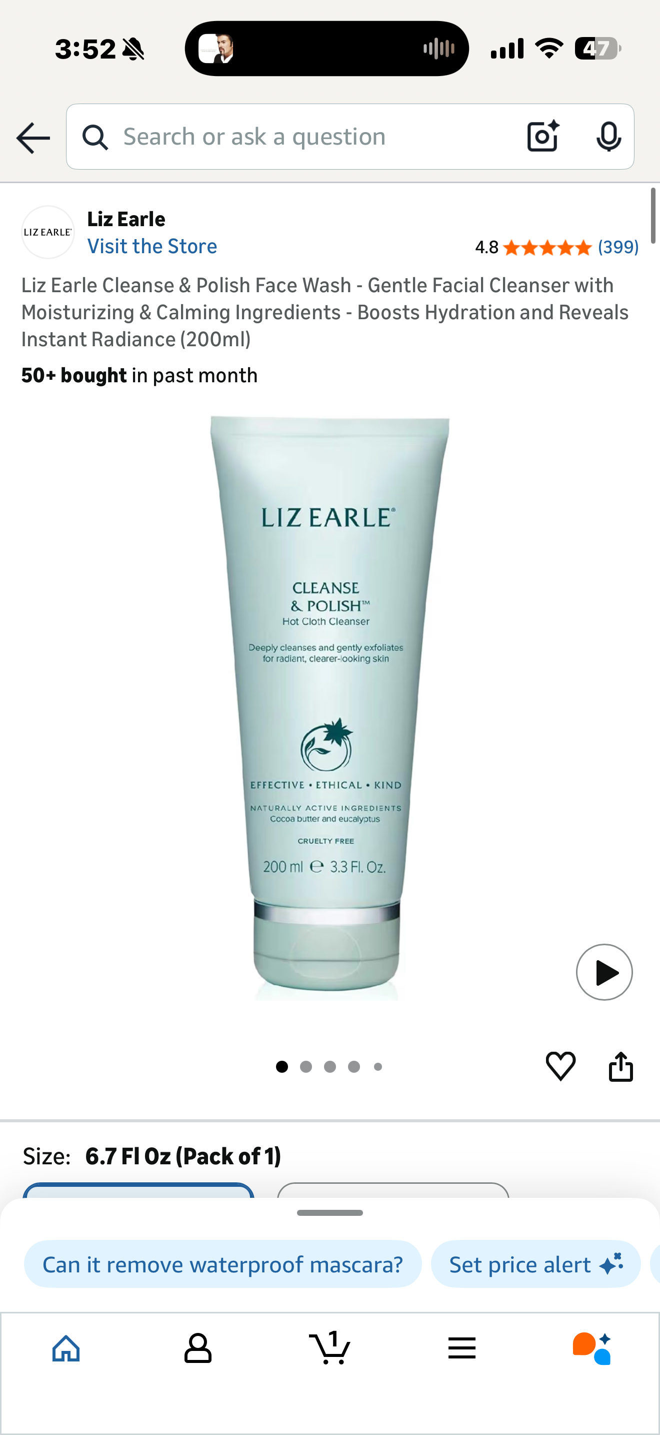 Liz Earle Cleanse & Polish Face Wash - Gentle Facial Cleanser with Moisturizing & Calming Ingredients - Boosts Hydration and Reveals Instant Radiance (200ml)