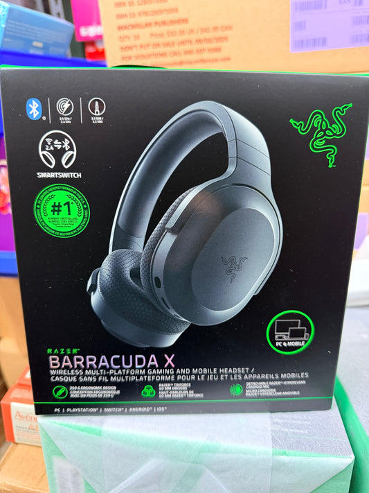 Razer Barracuda X Wireless Gaming & Mobile Headset (PC, PlayStation, Switch 2, Android, iOS): 2.4GHz Wireless + Bluetooth - Lightweight - 40mm Drivers - Detachable Mic - 50 Hr Battery - Black