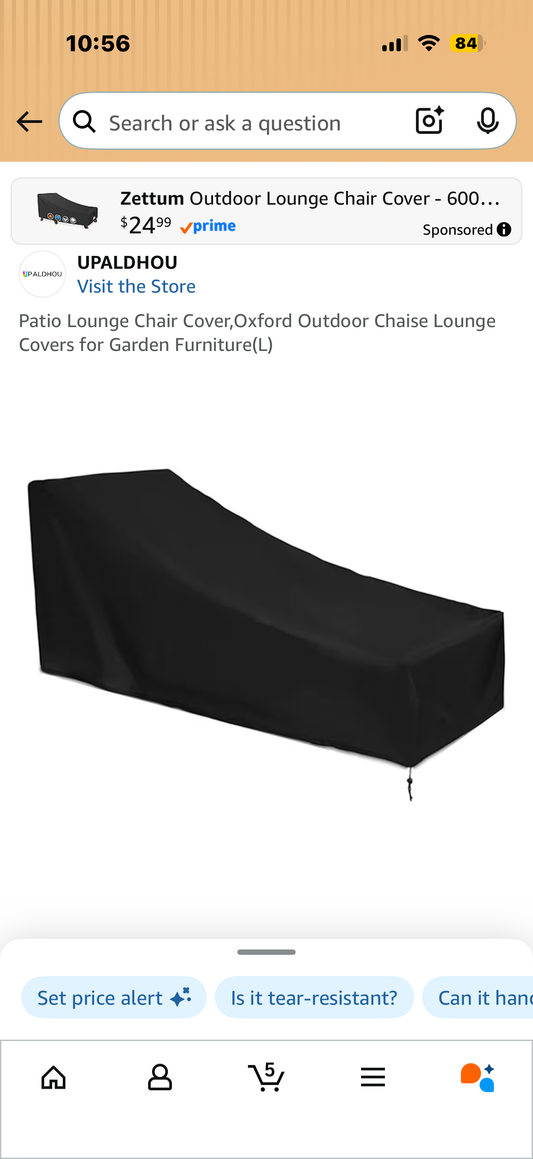 Patio Lounge Chair Cover,Oxford Outdoor Chaise Lounge Covers for Garden Furniture