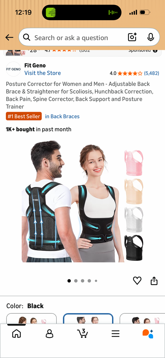 Posture Corrector for Women and Men - Adjustable Back Brace & Straightener for Scoliosis, Hunchback Correction, Back Pain, Spine Corrector, Back Support and Posture Trainer (Size Large)