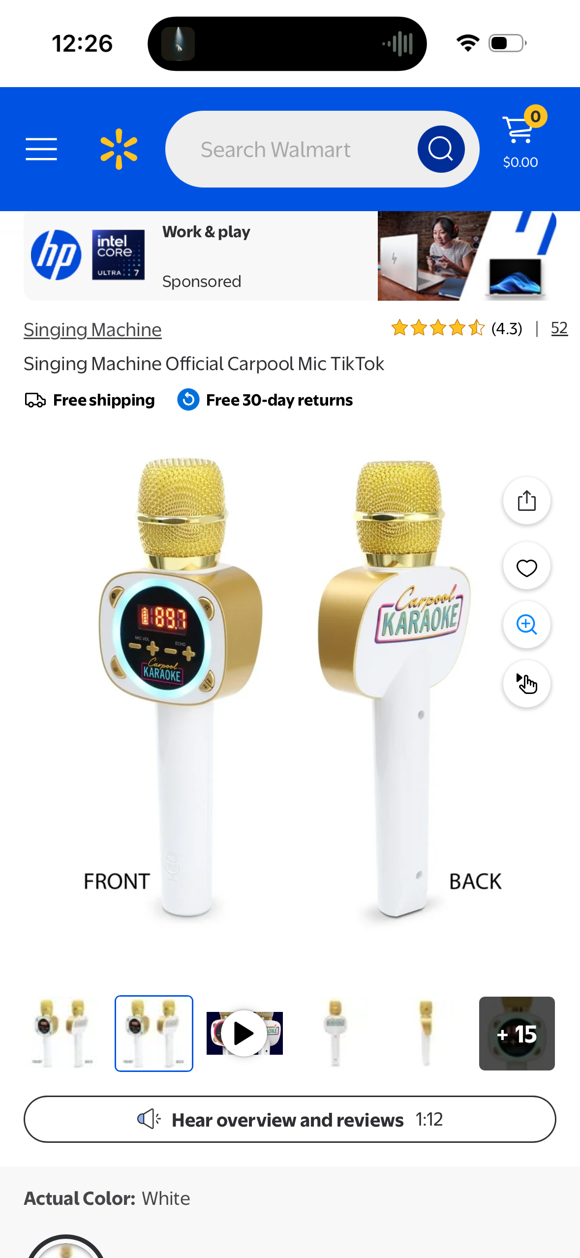 Singing Machine Official Carpool Mic TikTok
