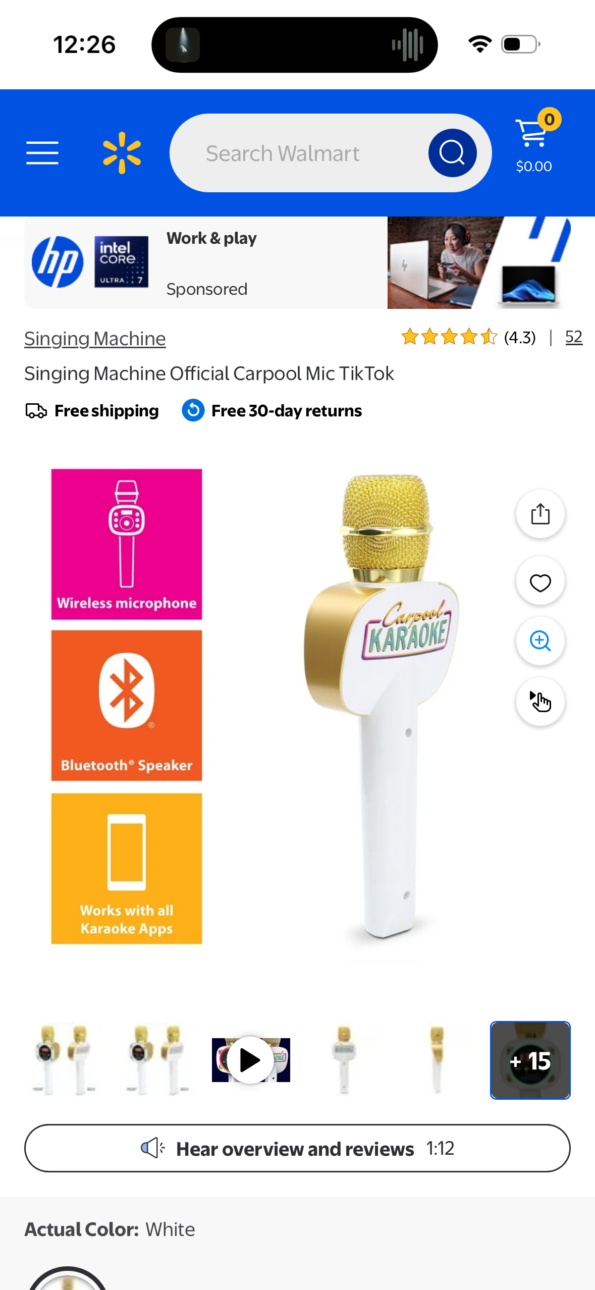 Singing Machine Official Carpool Mic TikTok