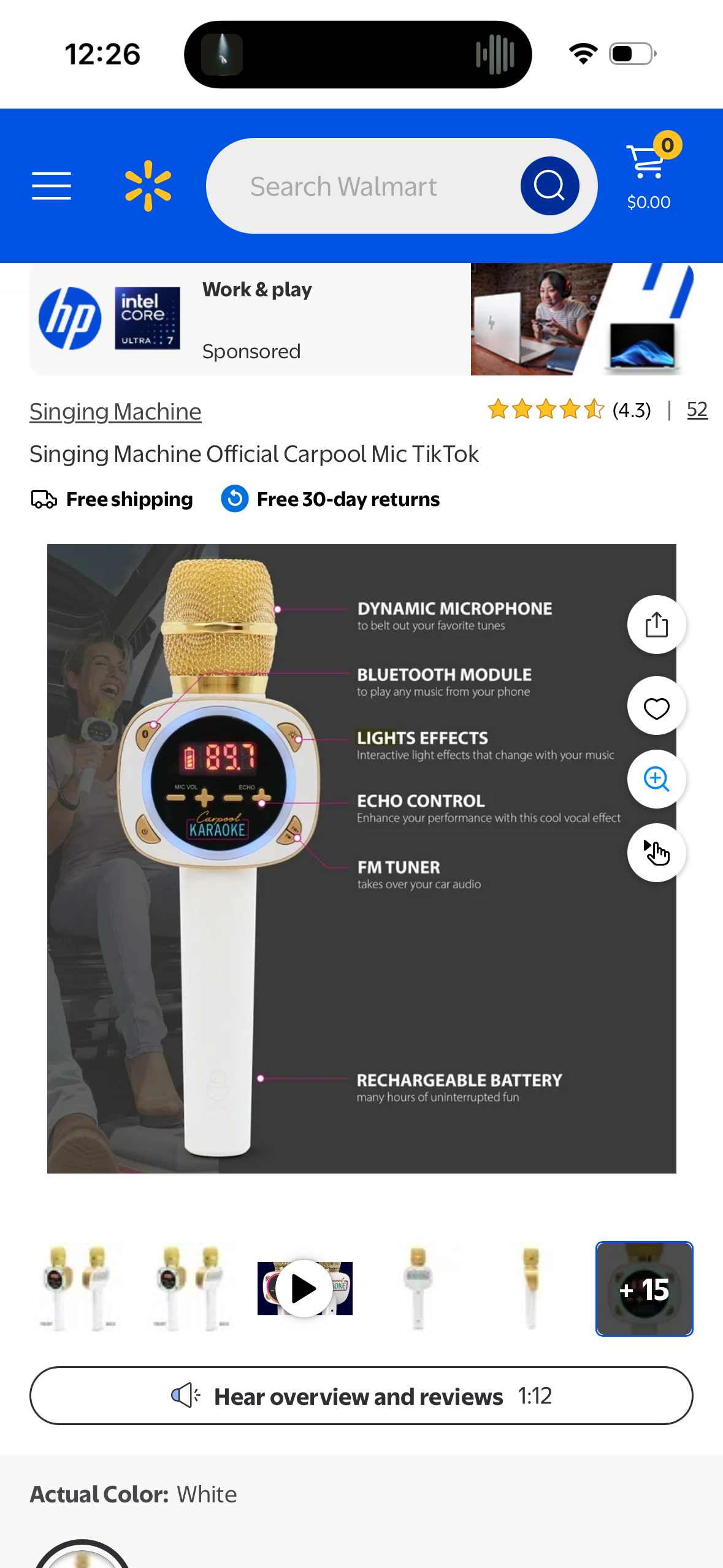 Singing Machine Official Carpool Mic TikTok