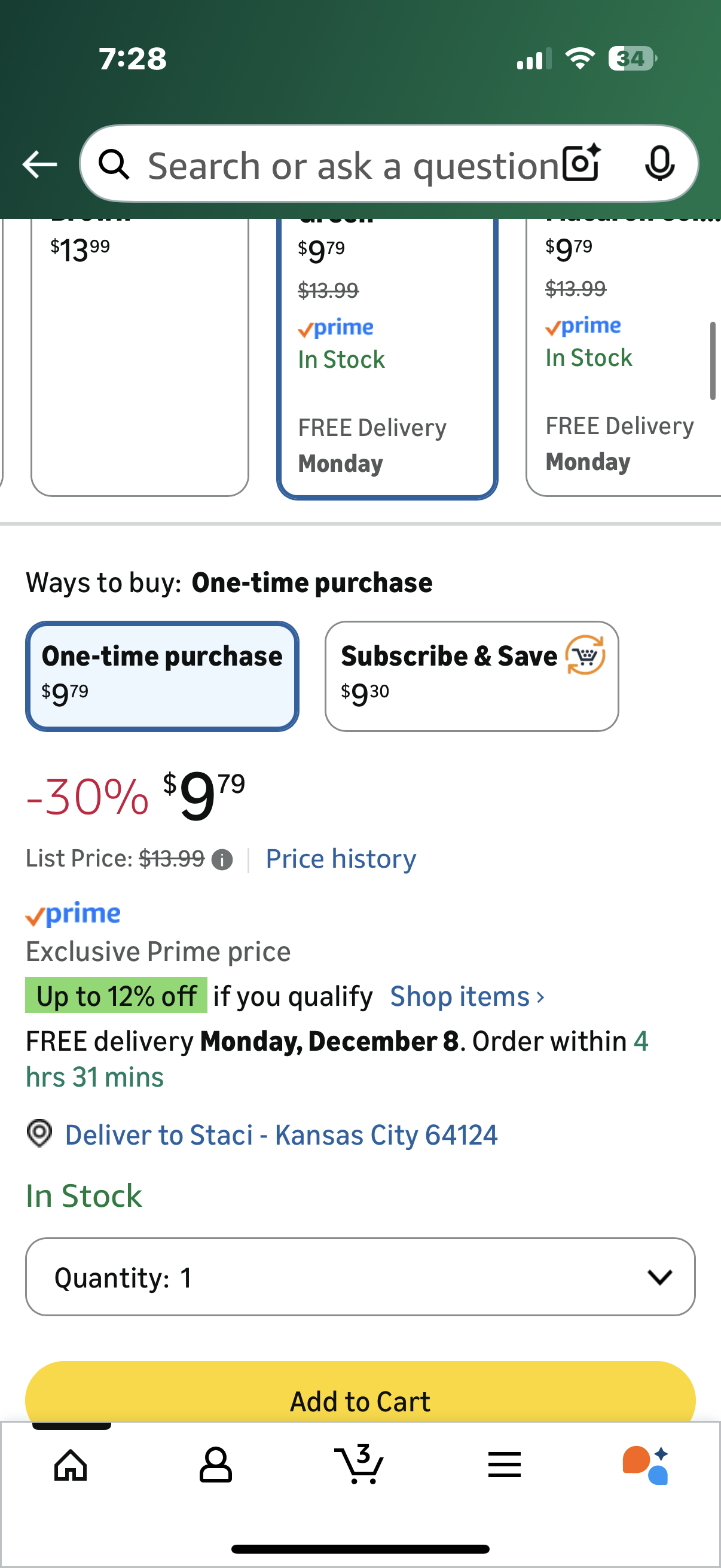 150 Yards Green Satin Ribbon 1 Inch 6 Rolls Assortment Ribbons for Crafts Gift Wrapping Flower Bouquet Wedding Invitations Birthday Party Festival Decoration Hair Bows