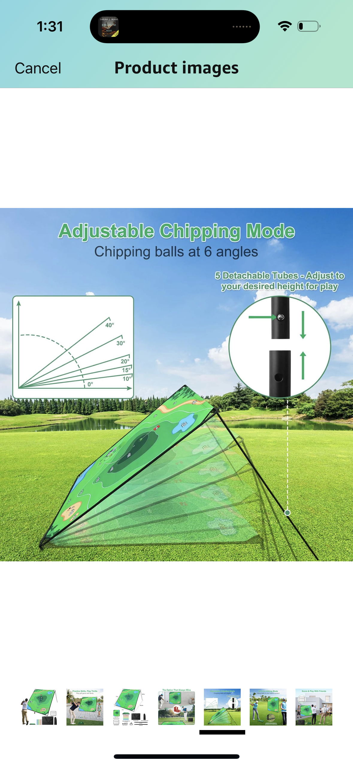 Golf Chipping Game Set, 71"x71" Portable Sticky Golf Game for Chipping Practice with Sticky Balls & Storage Bag for Indoor Outdoor