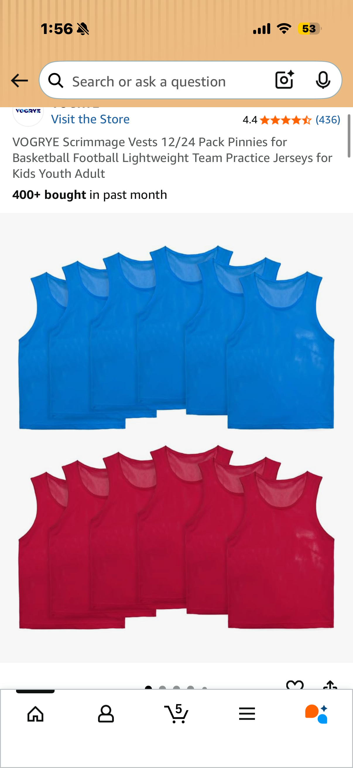 VOGRYE Scrimmage Vests 12 Pack Pinnies for Basketball Football Lightweight Team Practice Jerseys for Kids (size 6-10 years )