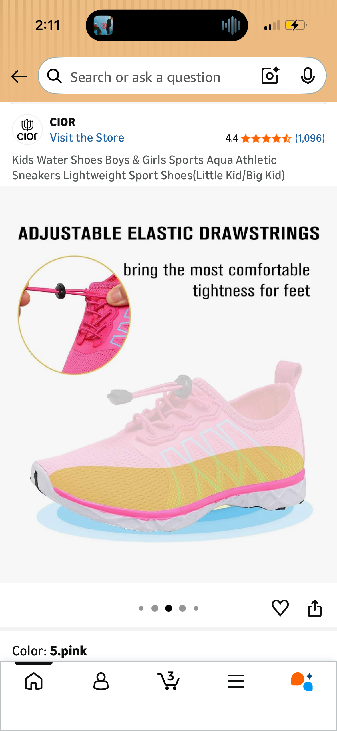 Kids Water Shoes Boys & Girls Sports Aqua Athletic Sneakers Lightweight Sport Shoes (Size 10 Toddler)