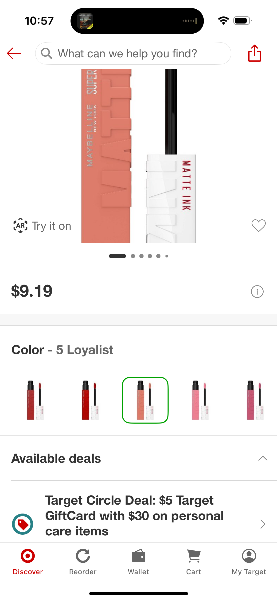 Maybelline SuperStay Matte Ink Lip Color - 5 Loyalist - 0.17 fl oz