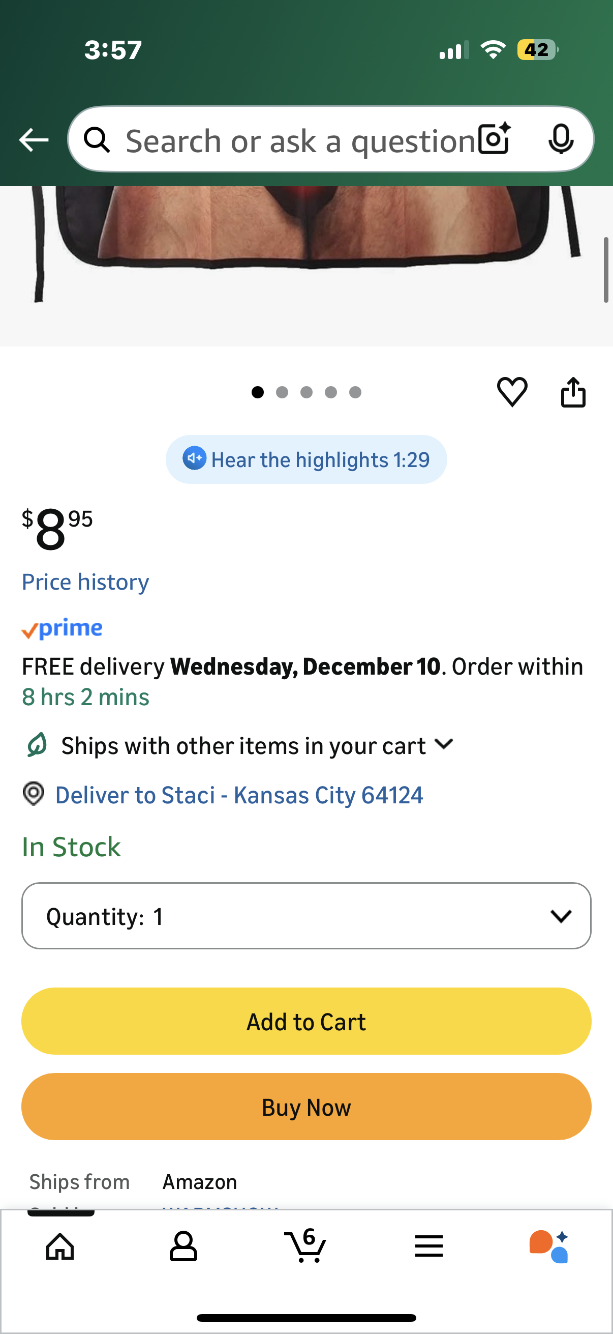 Apron Kitchen Funny Creative Cooking Grilling Baking Party Apron Gift For Men