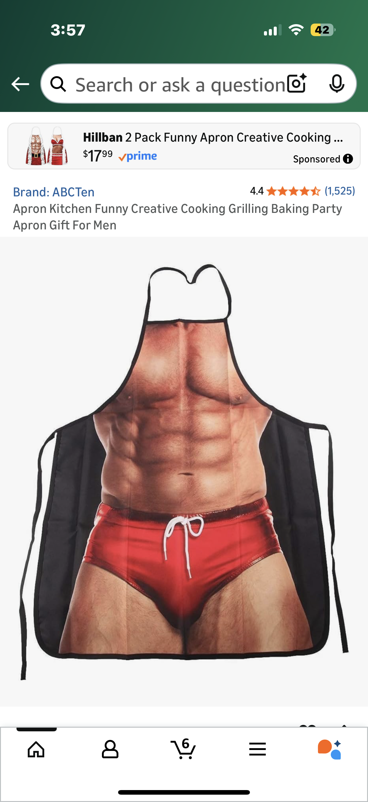 Apron Kitchen Funny Creative Cooking Grilling Baking Party Apron Gift For Men