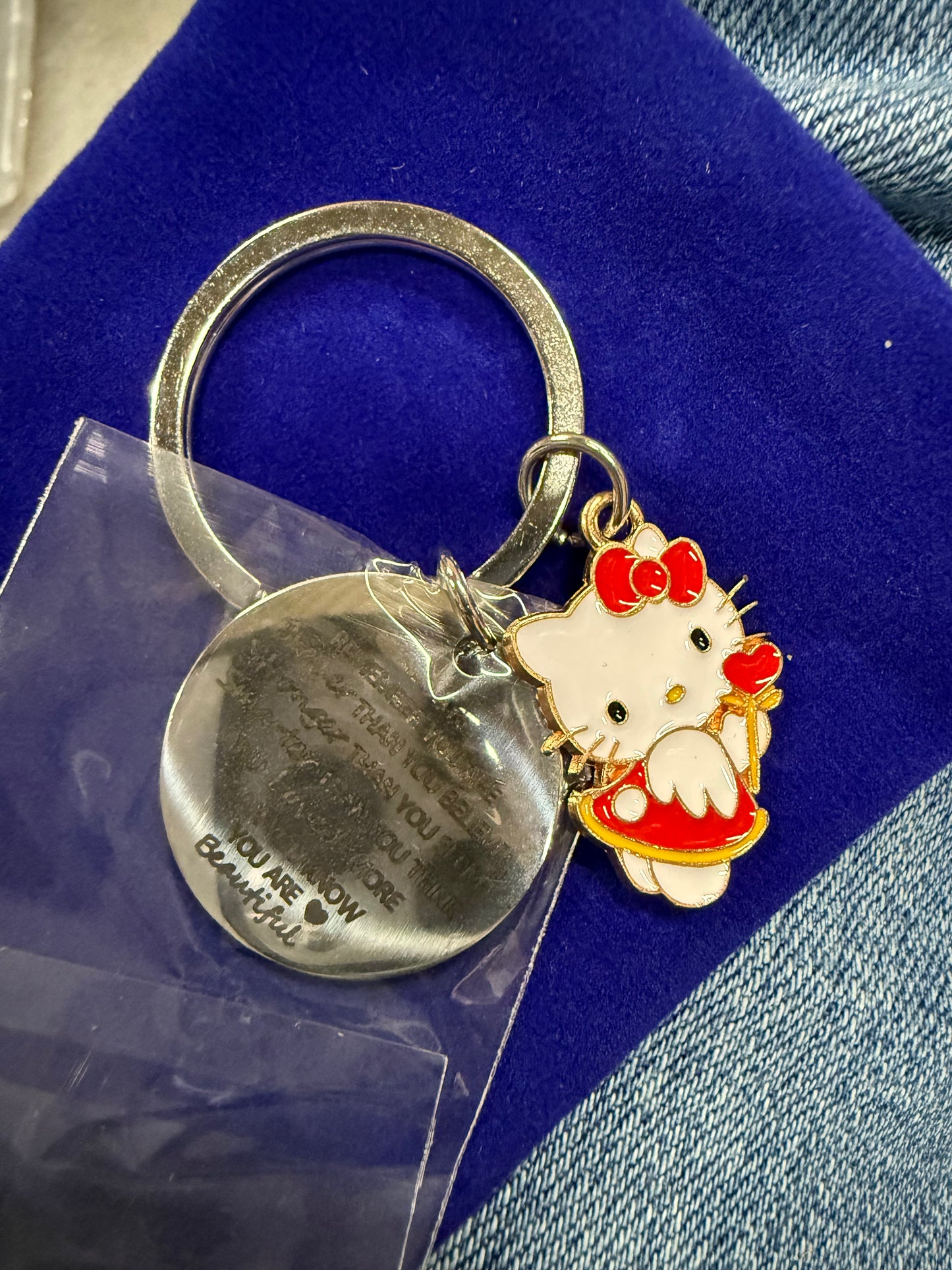 Gifts for Birthday Graduation, You are Beautiful Girl Hello Keychain, Cute Female Inspirational Quote Gifts for Women Teenage Stuff