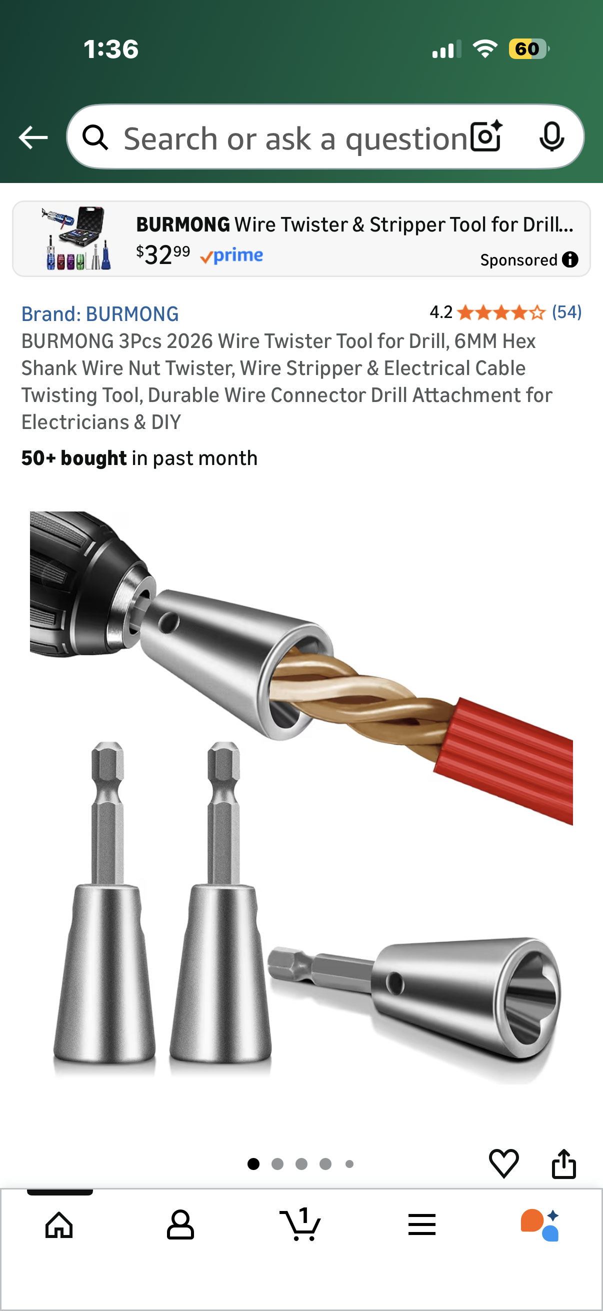 3Pcs 2026 Wire Twister Tool for Drill, 6MM Hex Shank Wire Nut Twister, Wire Stripper & Electrical Cable Twisting Tool, Durable Wire Connector Drill Attachment for Electricians & DIY