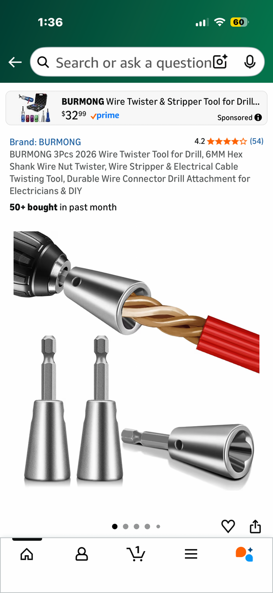 3Pcs 2026 Wire Twister Tool for Drill, 6MM Hex Shank Wire Nut Twister, Wire Stripper & Electrical Cable Twisting Tool, Durable Wire Connector Drill Attachment for Electricians & DIY