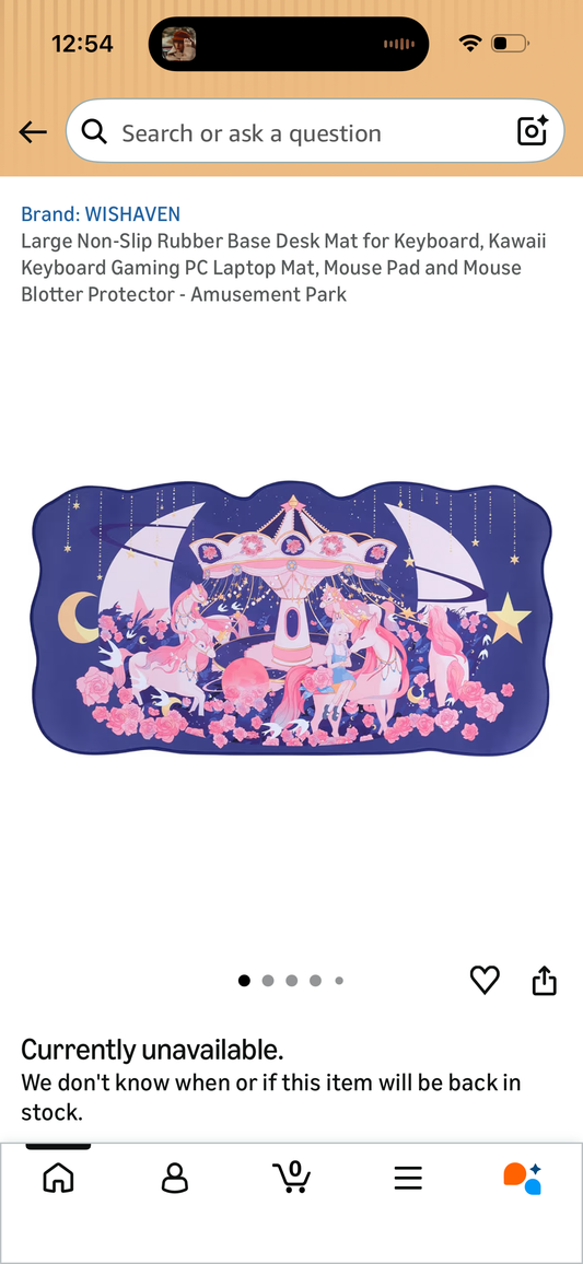 Large Non-Slip Rubber Base Desk Mat for Keyboard, Kawaii Keyboard Gaming PC Laptop Mat, Mouse Pad and Mouse Blotter Protector - Amusement Park