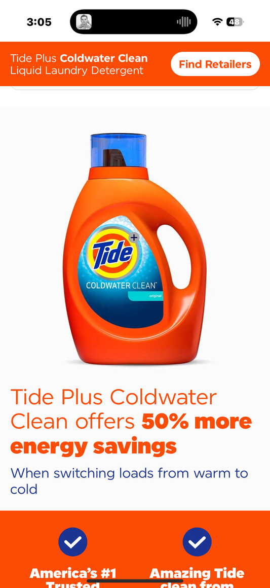 Tide Plus Coldwater Clean 84 fl oz