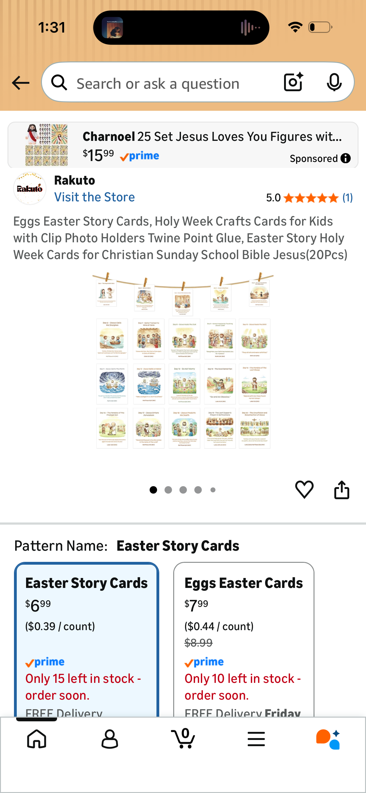 Eggs Easter Story Cards, Holy Week Crafts Cards for Kids with Clip Photo Holders Twine Point Glue, Easter Story Holy Week Cards for Christian Sunday School Bible Jesus(20Pcs)