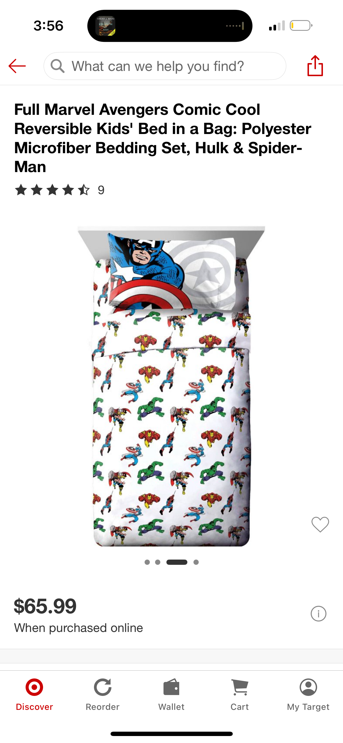 Full Marvel Avengers Comic Cool Reversible Kids' Bed in a Bag: Polyester Microfiber Bedding Set, Hulk & Spider-Man