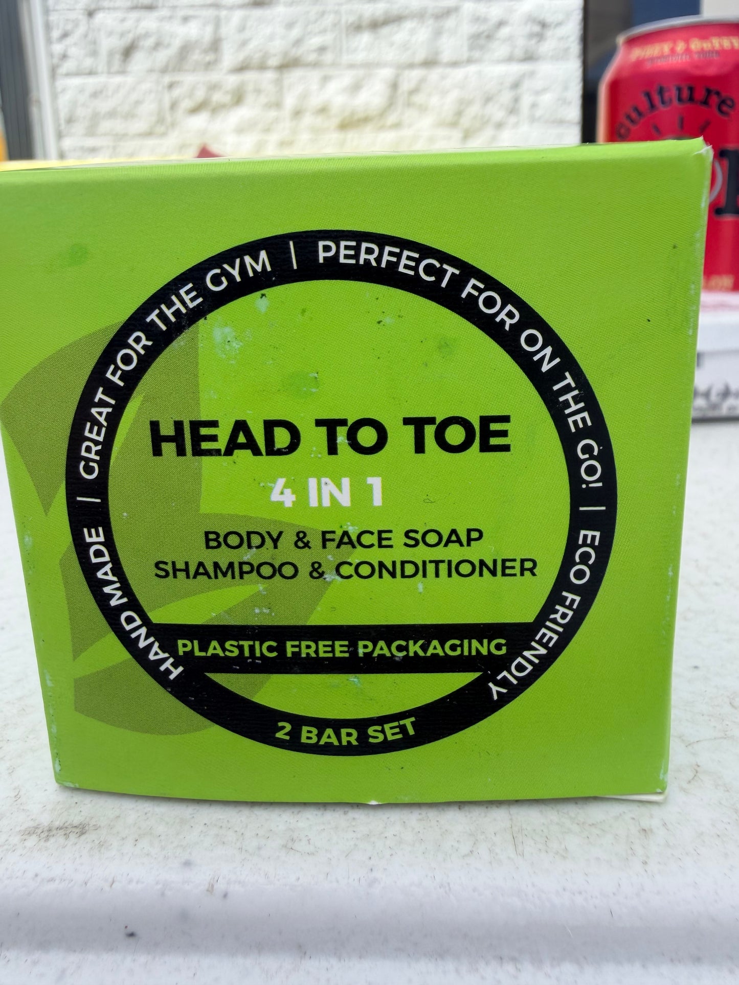 Head To Toe 4-in-1 Body & Face Soap Shampoo & Conditioner (2 Bar set)