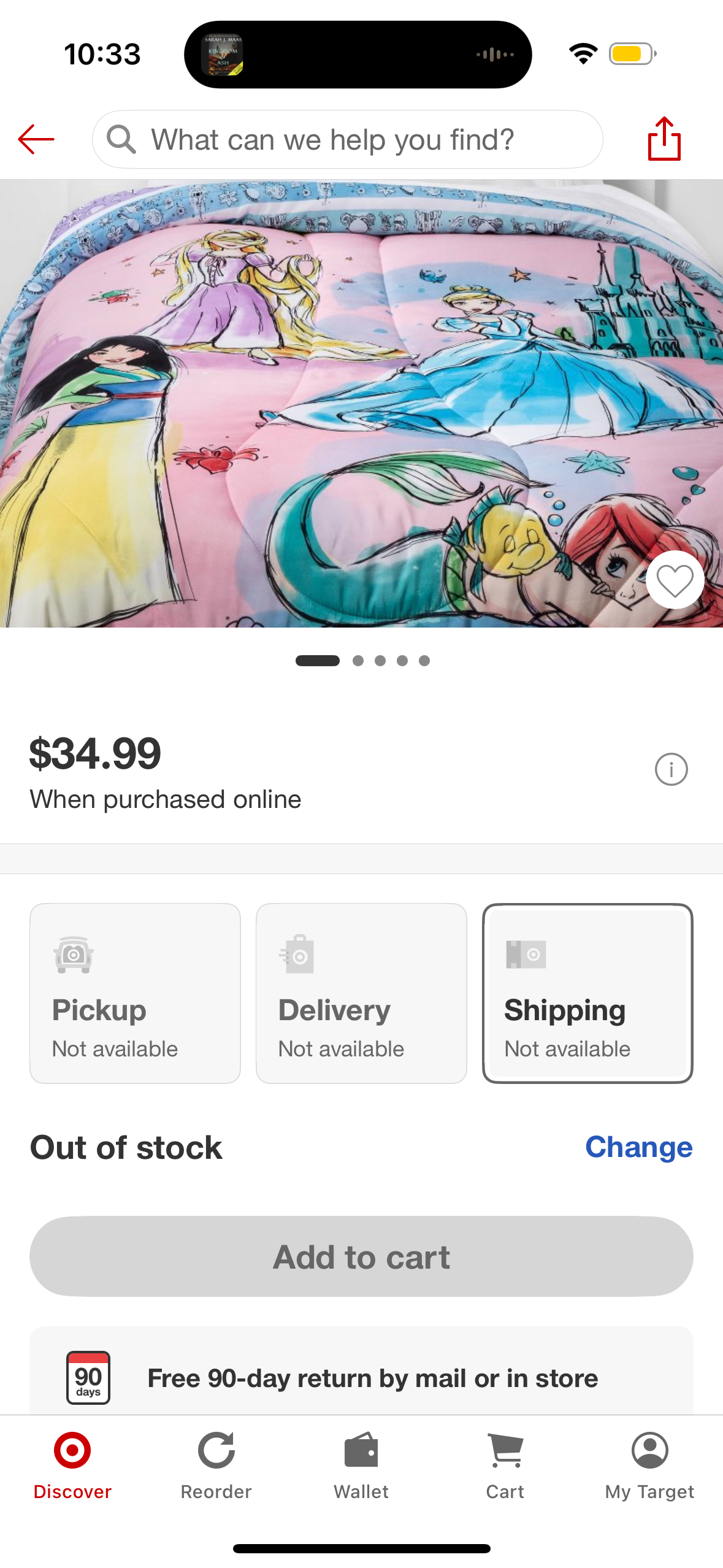 Disney Princess Fairytales and Dreams Twin Comforter