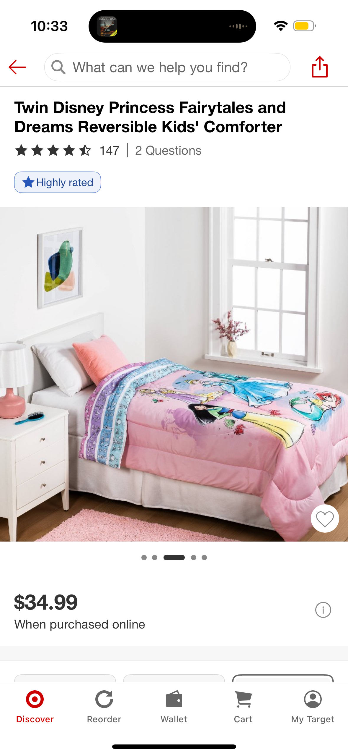 Disney Princess Fairytales and Dreams Twin Comforter