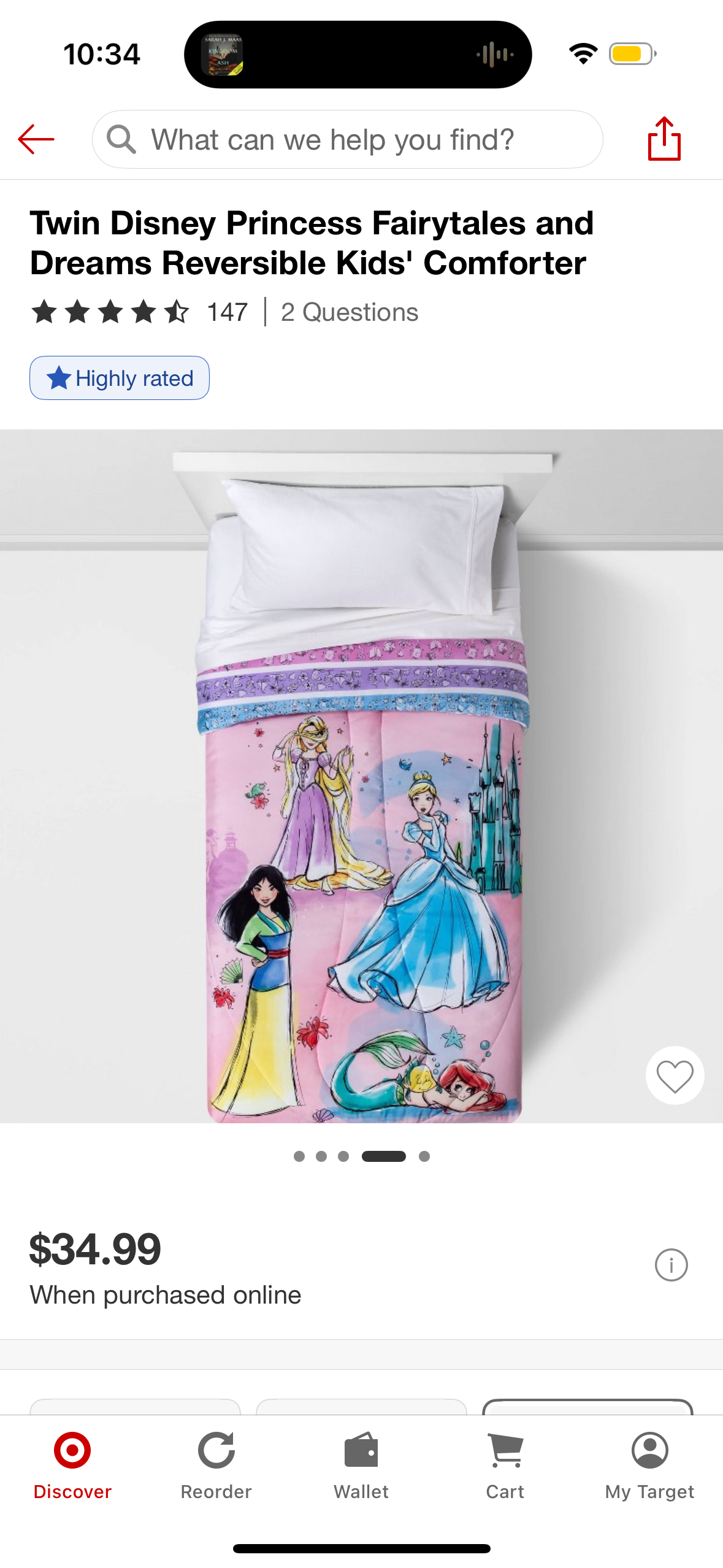 Disney Princess Fairytales and Dreams Twin Comforter