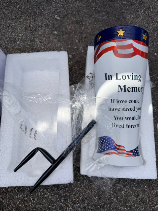 If Love Could Have Saved You Cemetery Vase