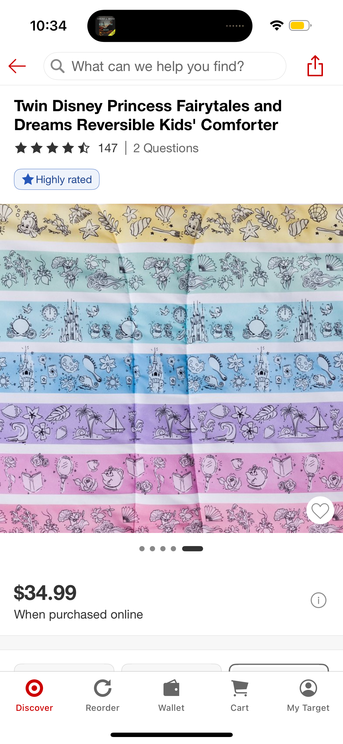 Disney Princess Fairytales and Dreams Twin Comforter