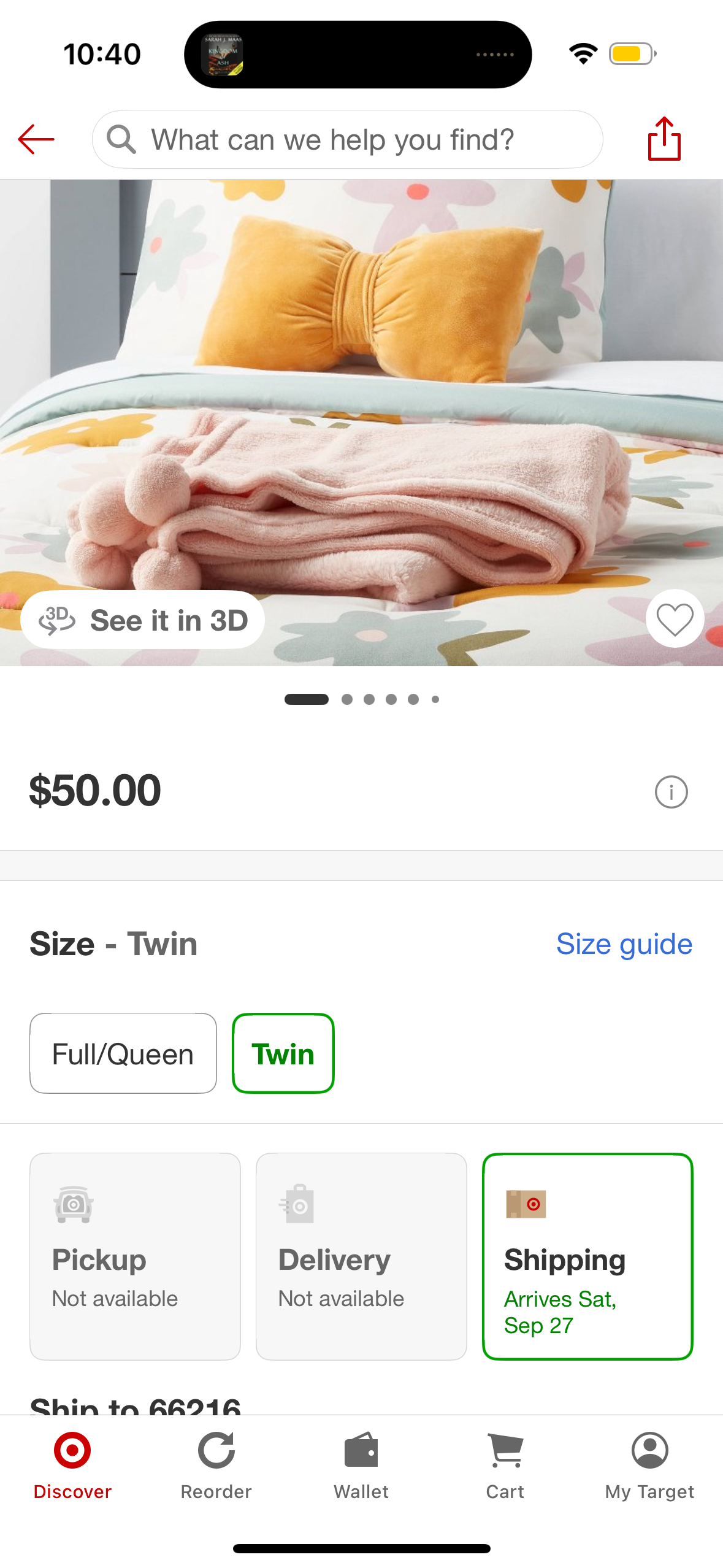 Twin Floral Value Multi-Piece Kids' Bedding Set - Pillowfort™: Girls Twin Comforter & Pillowfort Comforters Set