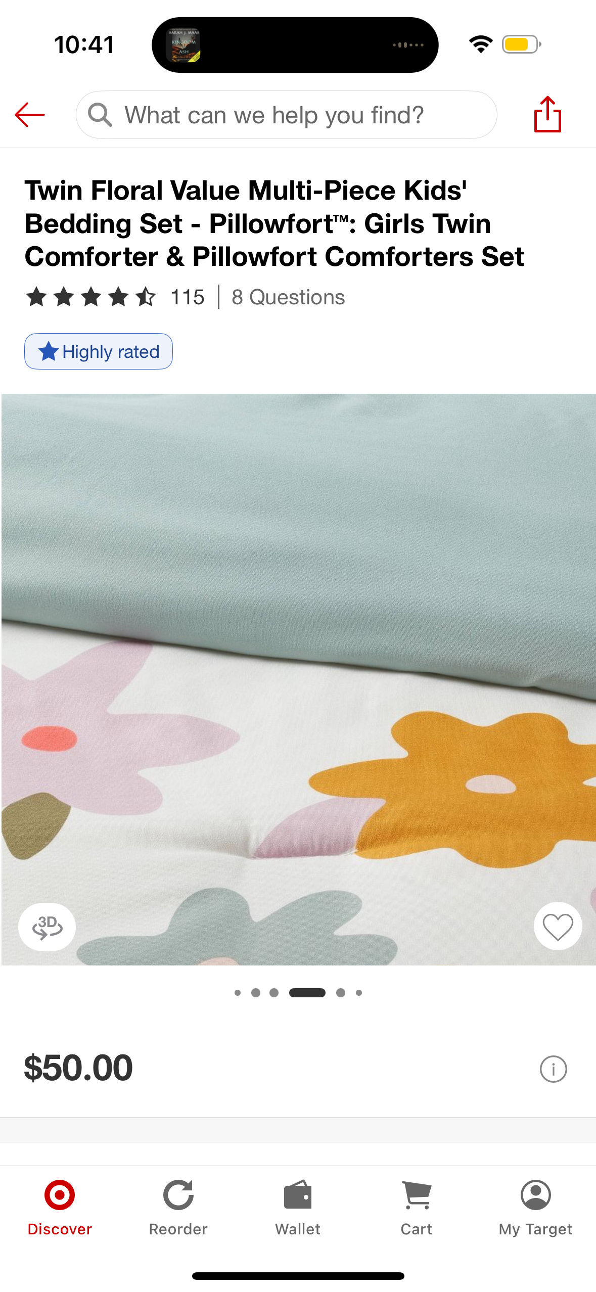 Twin Floral Value Multi-Piece Kids' Bedding Set - Pillowfort™: Girls Twin Comforter & Pillowfort Comforters Set