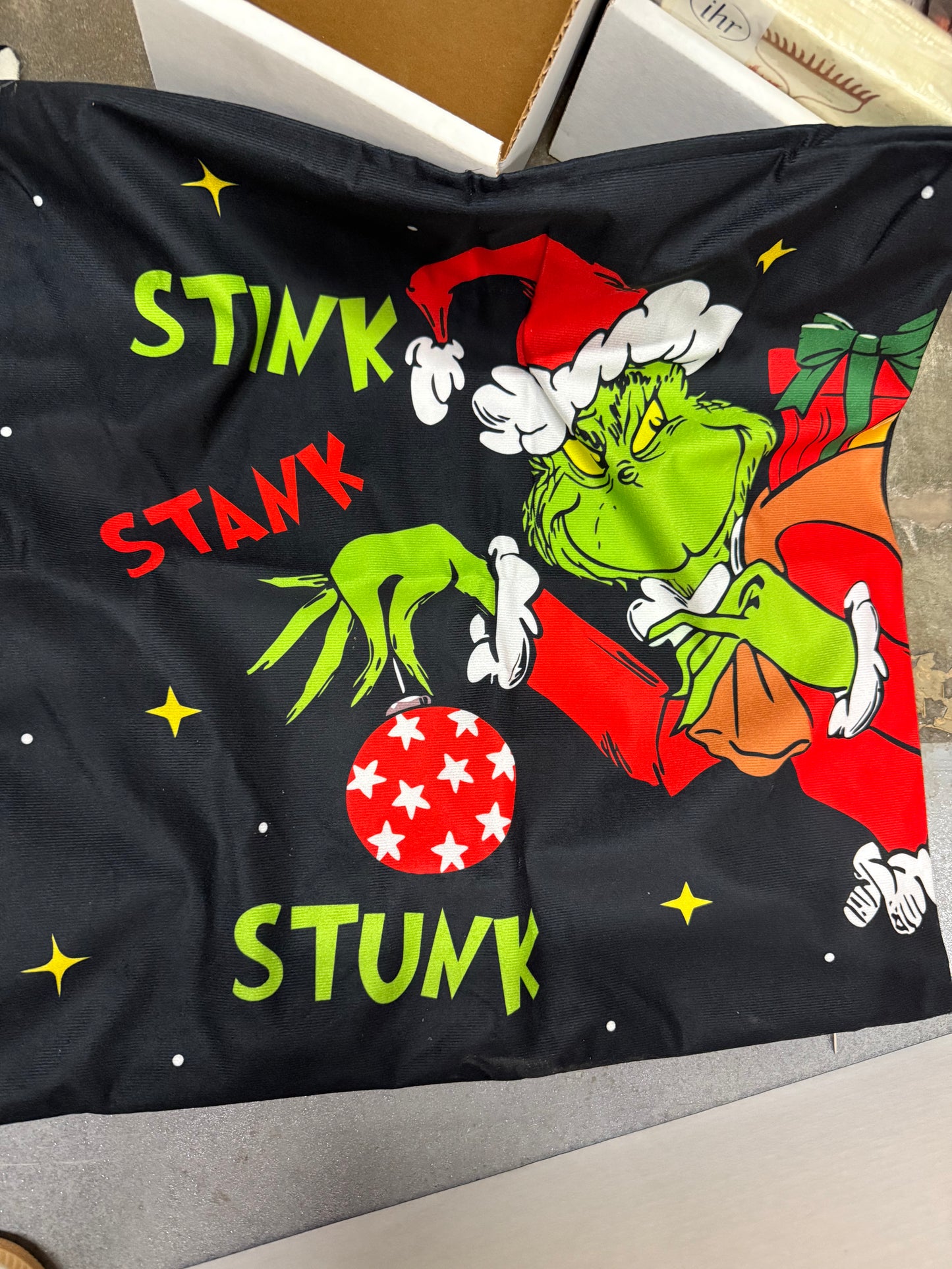 2 pack Christmas Grinch Decorative Light up Throw Pillow