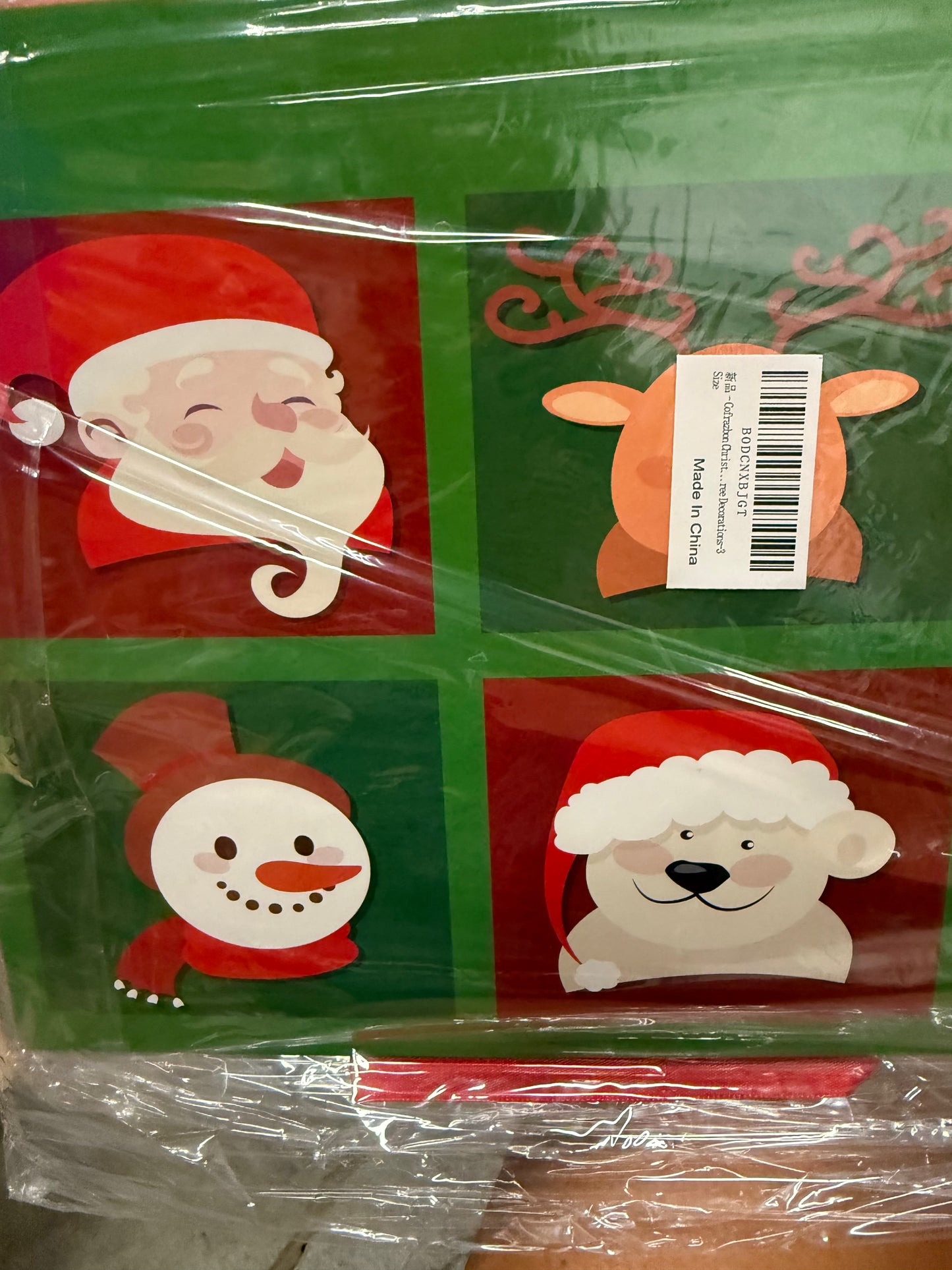 Christmas Decorations, 9PCS Christmas Gift Boxes with Lids for Presents, Holiday Gift Wrap and Christmas Tree Decorations-3 Size