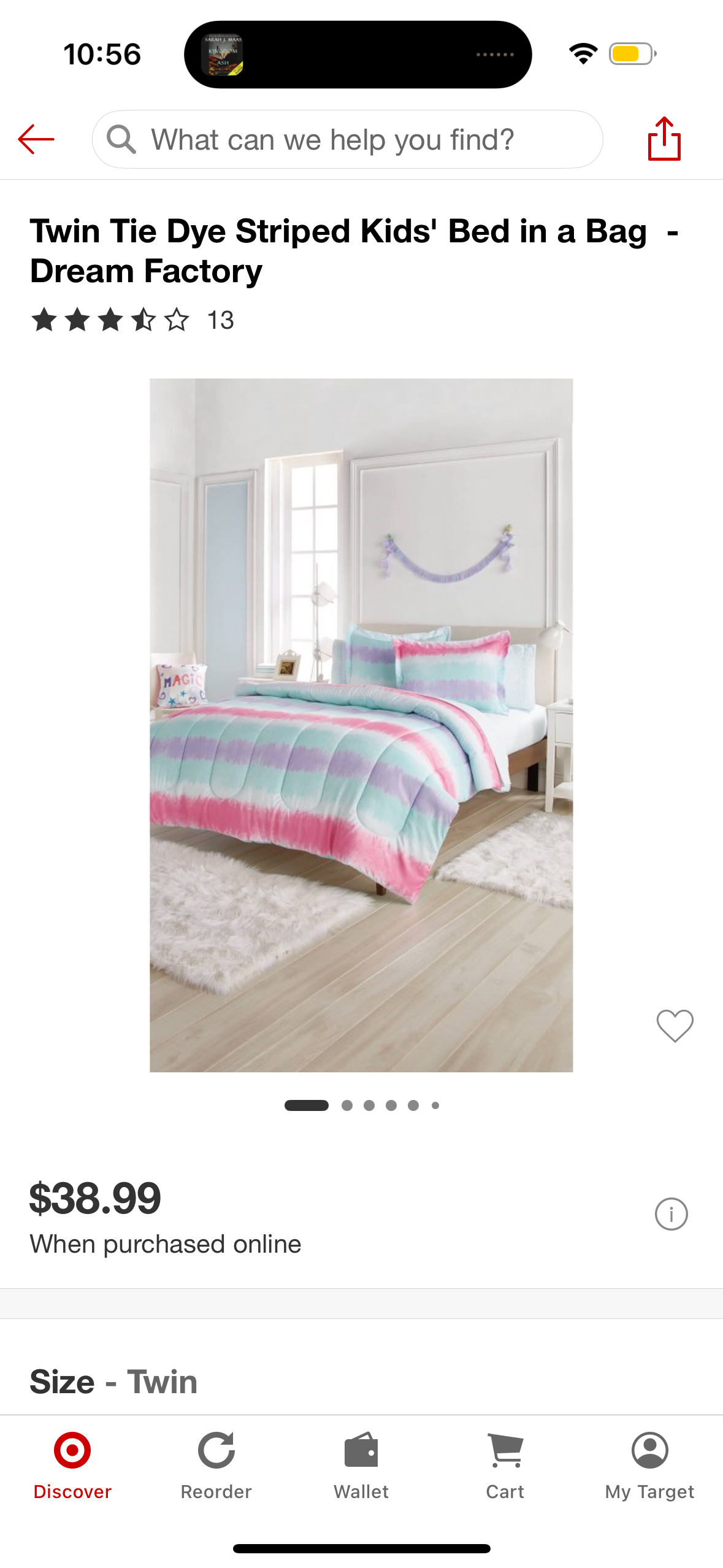 Twin Tie Dye Striped Kids' Bed in a Bag - Dream Factory
