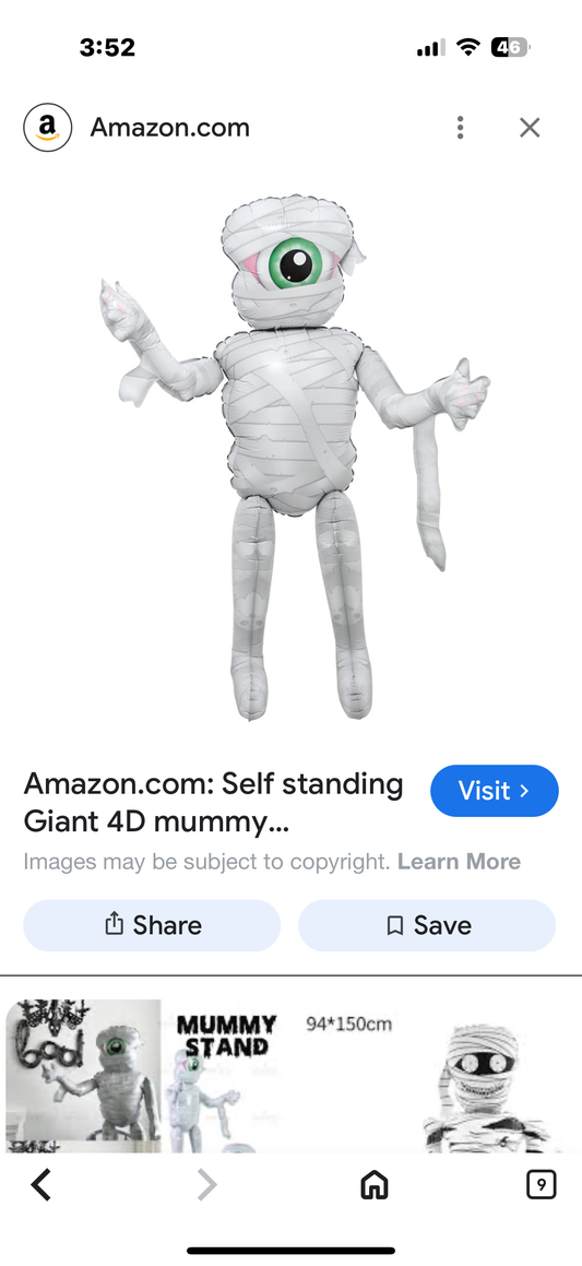 2pcs mummy balloons